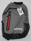 Foco New England Patriots Nfl Team Logo Heather Grey Bold Color Backpack