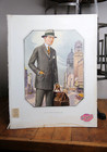 Vintage Mens Suit Tailor Hat Bag Clothing Advertisement Photo Print Workwear