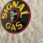 Vintage Signal Gas 6  Porcelain Metal Enamel Service Station Gasoline Oil Sign