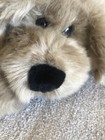Vtg Commonwealth Plush Puppy Dog Brown Fuzzy Nose 10    Toys R Us Animal Alley Tag