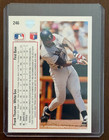 Frank Thomas Signed 1991 Upper Deck Rookie Card  246 Chicago White Sox Middle