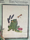 Rare 1973 Paragon Creative Crewel Stitchery Kit Ribet-ribet The Frog 0737 14x18 