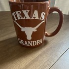 Texas Longhorns Grandpa Coffee Mug Cup Burnt Orange And White Collectible