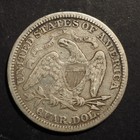 1873   Seated Liberty Silver Quarter   nice No Arrows     - Free Shipping  C1577
