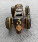 Vintage 1930s Marx Tin Litho Race Car Toy Marx Wind Up Tin Collectors Toy Car