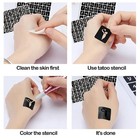 Temporary Tattoo Stencil Kit Henna