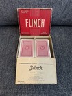 Vintage Flinch Card Game Complete Parker Brothers 1951 Classic Family Red Box