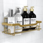 Shower Caddy Shelves Organizer Rack  Single Pack Shower Caddy  Matte Gold