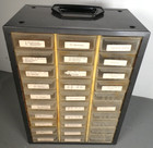 Vintage 30 Drawer Metal Akro-mils Small Parts Storage Organizer Cabinet Bin