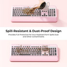 Silent Wireless Keyboard And Mouse Combo - Keyboard With Large Print Cover  2 4g