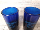 Set Of 2 Southern Comfort Take It Easy Eagles 3    Shot Glass Cobalt Blue