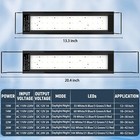 Aquarium Led Light Full Spectrum Fish Tank Lights White Blue Red Green12  To 18