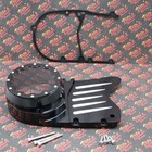 Billet Aluminum Stator Sprocket Cover Yamaha Banshee   Clear Window - Black