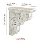 All Chic Ha1400 Set Of 2 White Wood Shelf Corbels Brackets Farmhouse Decor