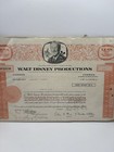 Vtg 1967 Walt Disney Productions Novelty Stock Certificate Collectors Item Pa