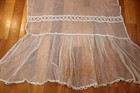 Antique Battenburg Tape Lace On Ivory Net Lace Layover Pillow Sham 80x30