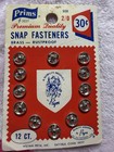 Vintage Sewing Notions Lot Prym Snap Fasteners Clinton   Risdon Hooks Eyes Usa