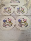 Holly Hobbie Vintage Plastic Dinner Set Dish Cups Plates 10 Piece Set  1990s