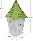 Wooden Bird Houses Outside Decorative Standing Birdhouse Spring For Yard Garden