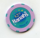 2 50 Chip From The Harrahs Casino Reno Nevada 6 Inserts