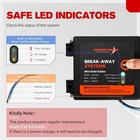  Led Test Trailer Brakes Breakaway Kit With Battery And Switch  Side Load 