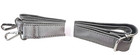 Zfab Faux Leather Purse Strap Adjustable Replacement Shoulder Strap Pewter Gray