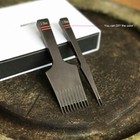 French Style Leather Craft Pricking Irons Stitching Lacing Punch Chisel Tool Bg