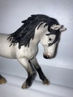 2005 Schleich Andalusian Stallion Male Horse Retired Animal Figure With Reins