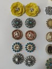 42 Lindsey Phillips Shoe Charms Snaps Gems Flowers Anchor Bedazzle Jewelery Lot