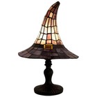 Cracker Barrel 2026 Stained Glass Witch Hat Lamp Viral Halloween Tiffany Style