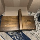 Vintage Accordion Sewing Box Wood 3 Tiered W  Vintage Sewing Supplies- Mcm  