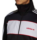 Lg Adidas Originals Men s Slim Fit Linear Tracksuit Jacket   Pants  Black Last 1