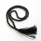 Black Agate Tibetan Buddhist 108 Prayer Beads Mala Bracelet Quartz Wedding