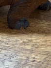 Antique German Black Forest Carved Walnut Grizzly Bear Pair Of 2 Wood Sculpture 