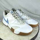 Nike Court Lite 4 Sneakers 11 5 White Light Blue Athletic Tennis Breathable Shoe