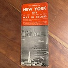 1930 Supervue New York City Color Map And Tourist Guide With Bmt Transit System 