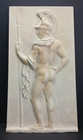 1982 Mma Metropolitan Museum Of Art Nude Roman Warrior Relief Plaque Plaster