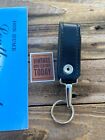 Vintage Don Hume Black Leather Police Duty Key Strap Hidden Snap Hardware Nickel
