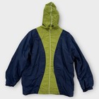 Vtg Nike Jacket Boys Large 14-16 Windbreaker Full Zip Green Hooded Logo Youth
