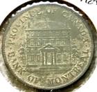 1842 Canada Bank Of Montreal Token Half Penny Cent Coin Montreal Copper Km  tn18