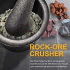 Cast Iron Mortar Pestle Rock Ore Crusher Large Size Pulverizer Assay Gold Mining