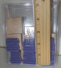 New Stampin Up  Lots Of Thoughts Set Of 6 Wood Mounted Rubber Stamps W case