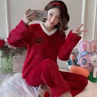 Women s Pyjamas Set Ladies Winter Warm Sleepwear Nightwear Loungewear