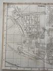 Pompeii Italy Italia 1863 Uncommon Detailed City Plan Map Extensive Key