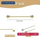 2pcs Mens Collar Pin Bar Set With Ball Tie Clips Shirt Collar Stay Brooch Pins F
