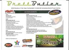 Brett Butler Nascar Truck Series Autographed Hero Card 2010