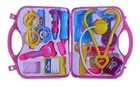 Doctor Set Kids Play Kit Pretend Toy Case Medical Playset Carrying Nurse Pieces 