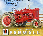 Vintage 1999 Farmall Metal Tractor Sign Case International Harvester 16x12 5
