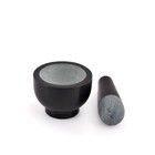 Kaizen Casa Stone Mortar And Pestle  For Grind Spices  Powder Pesto  Mash Her   
