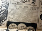 New York Yankees Vs Cleveland Indians Program 1937 Season